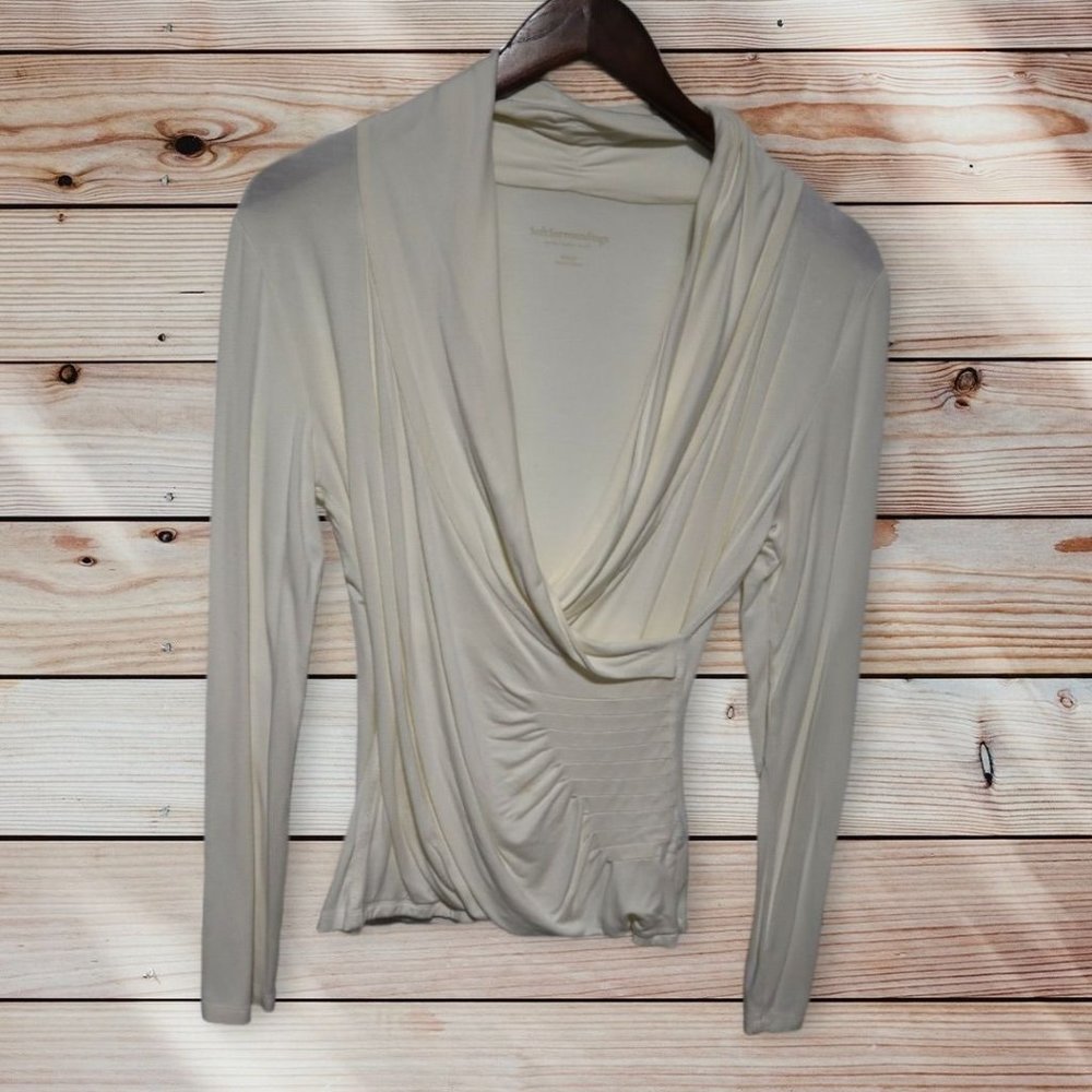 Soft Surroundings Ivory Knit Top Size XS